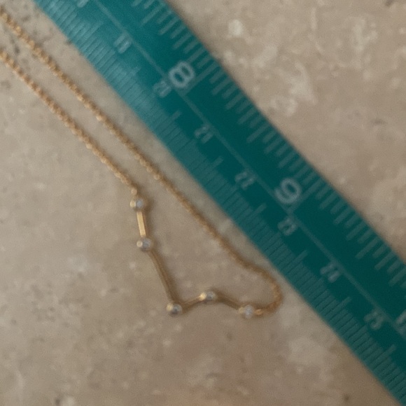 Anthropologie Aries Constellation Necklace Ring set gold New March April Aries - Picture 6 of 6